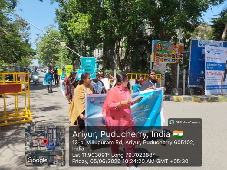 SVCET NSS UNIT CONDUCTED AWARENESS RALLY ON WORLD ENVIRONMENT DAY 2026  