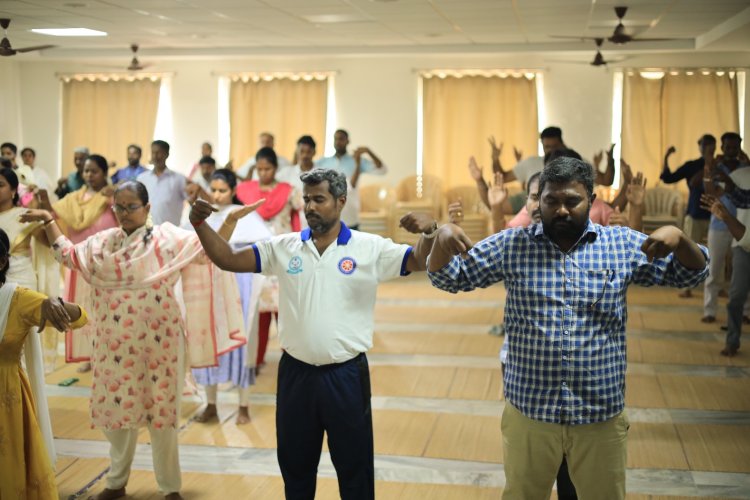 International day of Yoga event conducted on 20th June 2026 along with Puducherry ISHA YOGA Foundation