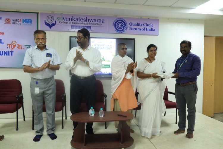 International day of Yoga event conducted on 20th June 2026 along with Puducherry ISHA YOGA Foundation