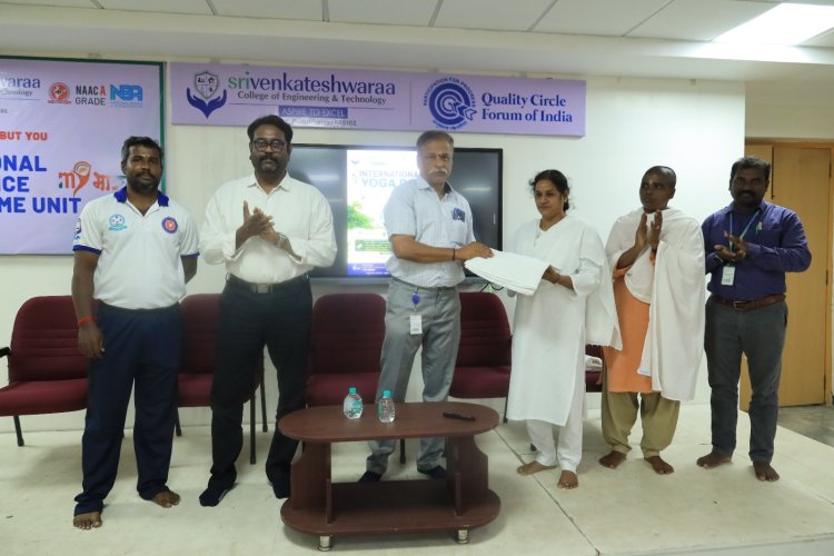 International day of Yoga event conducted on 20th June 2026 along with Puducherry ISHA YOGA Foundation