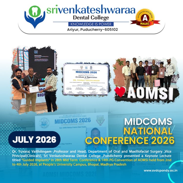 Faculty Spotlight Dr. Yuvraj Vaithilingam as Keynote Speaker at MIDCOMS 2026!