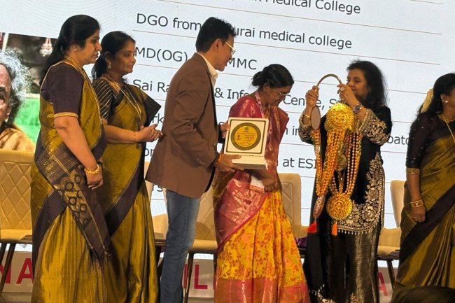 Honoured for Contributions to Reproductive Medicine