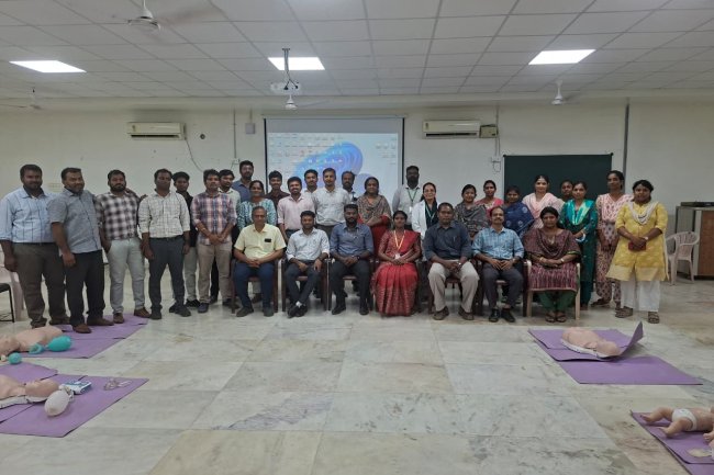  Basic Life Support (BLS) training program for 70 faculty members