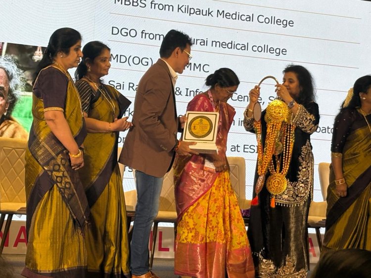 Honoured for Contributions to Reproductive Medicine