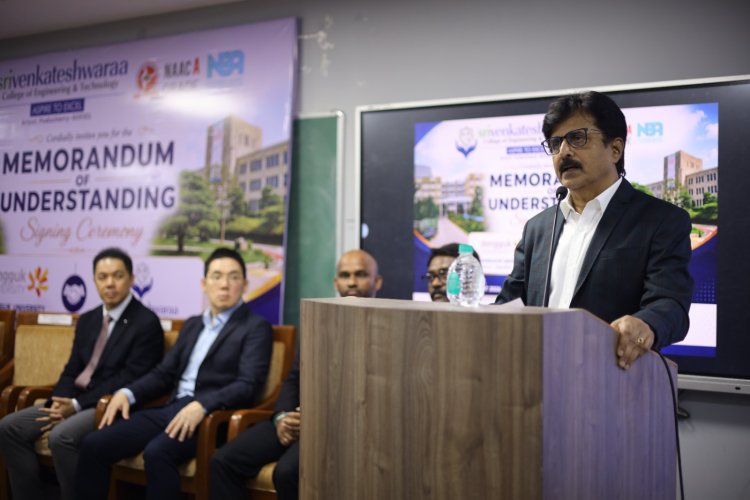 SVCET Signed MoU with Dongguk University Republic of Korea on 08 August 2026