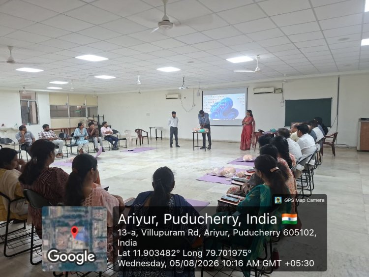  Basic Life Support (BLS) training program for 70 faculty members