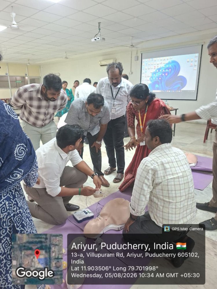  Basic Life Support (BLS) training program for 70 faculty members