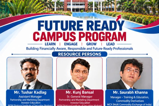 SVCET MBA Dept organised  two-day Future Ready Campus Programme on 24th and 25th September 2026 in association with the National Institute of Securities Markets NISM