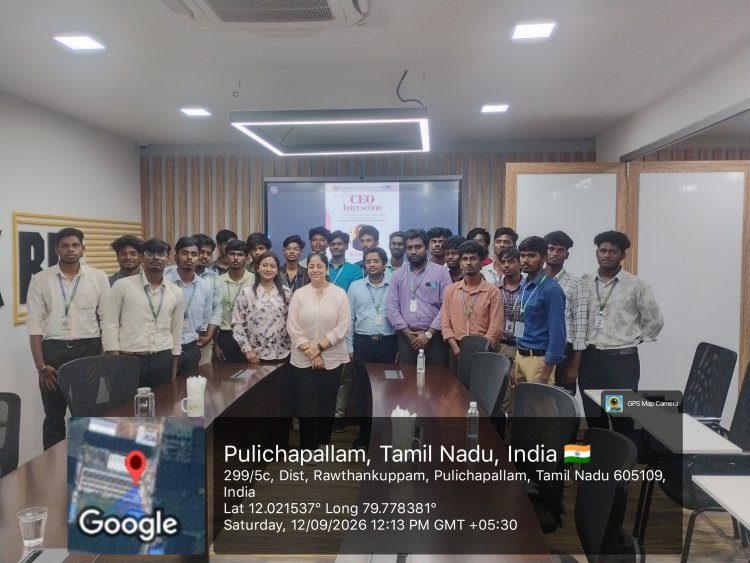 SVCET Institute Innovation Council organized an interactive session between the CEO of Kosh Innovations Pvt Ltd and our Mechanical Engineering students