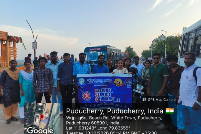 SVCET NSS STUDENTS RIDE FOR NATION TO FIGHT AGAINST DRUGS on 13 October 2026 at Gandhi Thidal Beach Road Puducherry