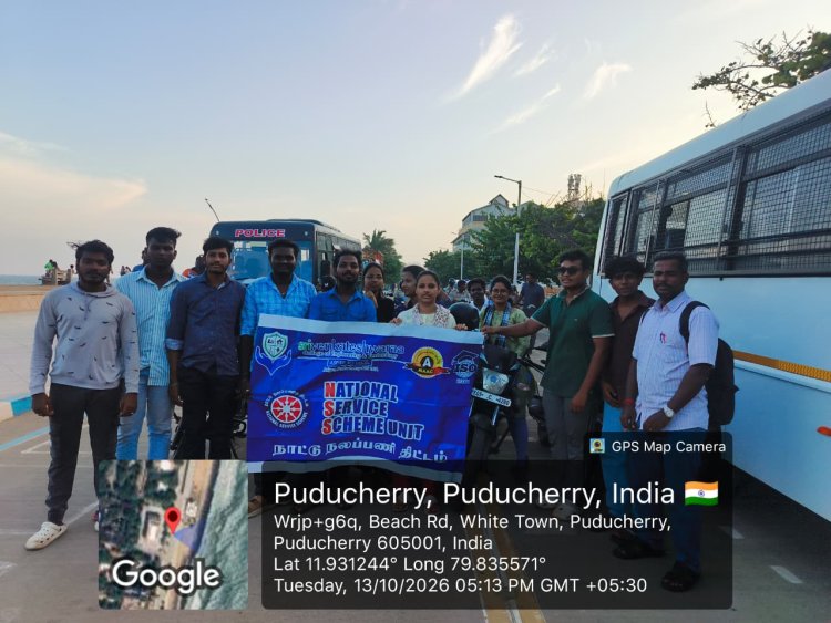 SVCET NSS STUDENTS RIDE FOR NATION TO FIGHT AGAINST DRUGS on 13 October 2026 at Gandhi Thidal Beach Road Puducherry