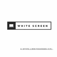 White bright screen